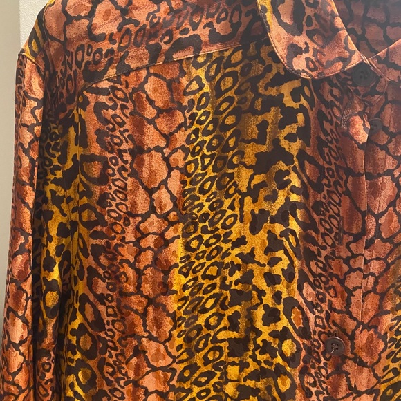 Escada silk blouse, leopard print - Picture 2 of 4